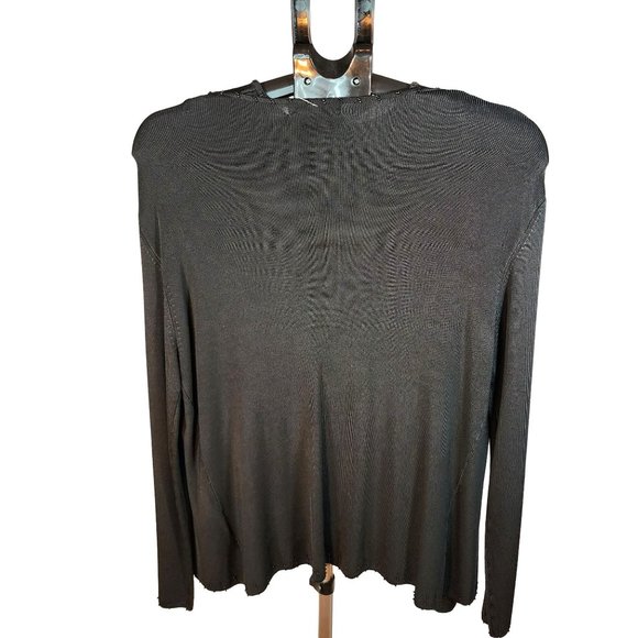 Jessica Ash Black Twin Sweater Set With Accent Black Beading Size XL. New W Tag - Picture 12 of 13